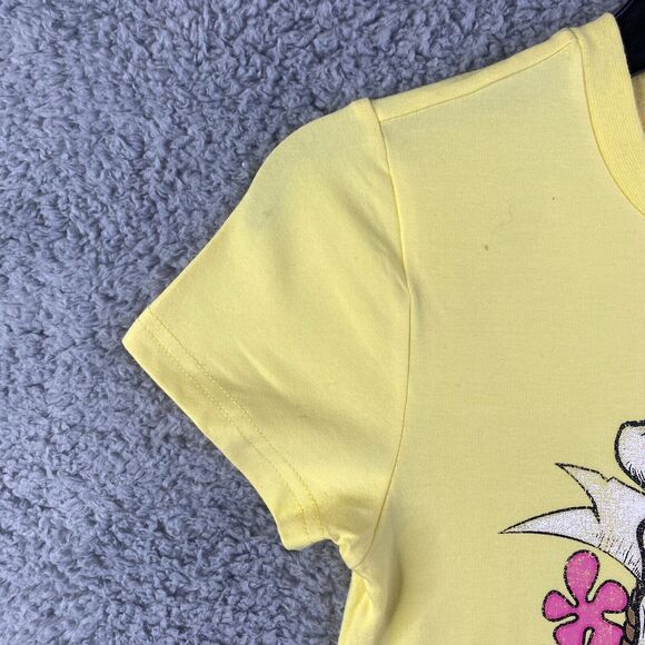 SpongeBob SquarePants Womens T-Shirt Cross & Bones Yellow  Sz S Nickelodeon NWT - Picture 9 of 15